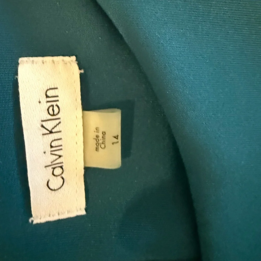 Calvin Klein Teal Dress - Picture 3 of 3